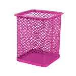 : M105 Wire Mesh Metal Pen Holder Pink