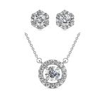 DESTINY Petal April diamond Birthstone Set With Swarovski Crystals