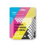 Canon Generic 480XL And 481XL High Yield Ink Cartridge Multipack Black Cyan Magenta Yellow