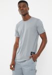 Calvin Klein Badge Turn Up Sleeve - Overcast Grey