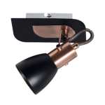 Kayla Aluminium Single Spotlight Black And Copper