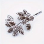 10PCS Artificial Plants Fake Pine Cone Decorative Flowers Wreaths Diy Wedding Party Home Decor Spring Summer Decor