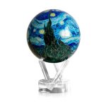 Mova Globe - Van Gogh Starry Night Classic 4.5" Rotating Solar Art Globe Featuring Van Gogh's Masterpiece No Batteries Or Wires