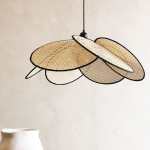 Rotterdam Cane Flower Pendant Light