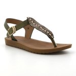 Pierre Cardin Ariella Thong Sandal - Olive - 8