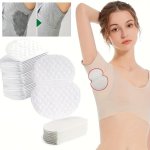 50PCS Underarm Sweat Pads Quick Absorbing Disposable Armpit Shields Invisible Mesh Anti-sweat Liners For Summer Breathable Non-t