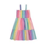 Younger Girl Rainbow Cotton Dress