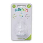 Baby Silicone Teats 3+ Months 2 Pack