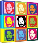 Joe Manganiello - Pop Art Print Andy Warhol's Che Guevara Style 30 X 30 X 2.5 Cm Deep Box Canvas