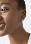 Faux Pearl Hoop Earrings