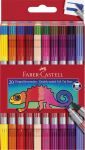 Faber-Castell Double-ended Felt Tip Pens Wallet Of 20