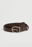 Metal Buckle Belt - Chocolate