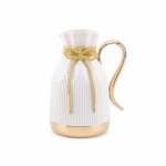 Tea Thermos White & Gold