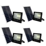 200W LED Solar Flood Light With Remote - Pack Of 4
