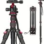 1 Set Professional Complete Tripod Units 210.06CM Camera Tripod Stand 210.82 Cm Dslr Tripods & Monopods Heavy Duty Travel Tripod For Binoculars Laser Level Spotting Scope Telescope