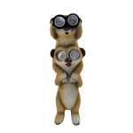 Solac Solar Two Meerkats With Binoculars 28CM