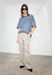 Twill Cargo Trousers - Beige