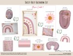 Cot Duvet Bedding Daisy Rosy Rainbow Set