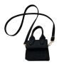 MINI Crocodile Embossed Felt Crossbody Bag With Adjustable Strap - Hot Pink