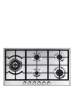 ELBA Elio 90CM 5 Burner Gas Hob With Side Wok Burner - Stainless Steel