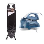 Taurus - Iron Steam Ceramic - Blue 1.5L 2400W & Ironing Board Argenta Black