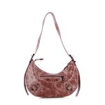 Detailed Buckle Shoulder -pink