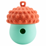 Freezable Dog Treat Dispenser Toy Rotating Slow-feed Puzzle Toy