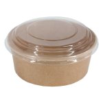 Salad Kraft Bowl 768ML & Lid Pack Of 5