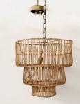 Rattan Hanging Light – 3 Tier – 50X50CM
