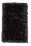 Smte Faux Fur Soft Rug carpet Black With Keychain