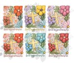 Dtf & Consumables : A4 Dtf Transfer Loved Beyond Measure Floral Christian Cross Design Lbm_dtf 6 Different Colour Variants