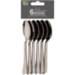 Silver Plastic Spoons 6-PACK