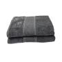 Luxe Collection Towel -440GSM -100% Cotton -bath Towel -pack Of 2 -dark Grey