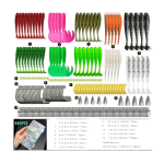 284PCS Fishing Lures Kit For For Bass Trout & Salmon Fishing