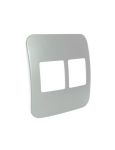 Two Double Module Cover Plate - Silver - Buy Online At 7 Triple 7