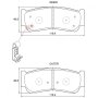 Hyundai Kbc Brake Pads Rear For Sanfa Fe - Spares Direct