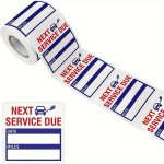 150PCS Of Transparent Oil Change maintenance Reminder Stickers 5.08 Cm X 5.08CM High-quality Oil Change Stickers Maintenance Dea
