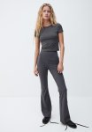 Flared Leggings - Dark Grey