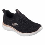 Skechers Summits Lace Up Sneaker - Black Rose - 9