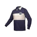 Men's L S Rugby Jersey - Navy & Stone - 5XL