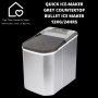 Quick Ice-maker Grey Countertop Bullet Ice Maker - 12KG/24HRS