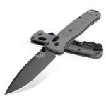 Bugout Storm Grey Grivory Handle With Cobalt Black Cerakote Blade Finish
