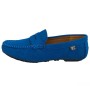 P Crouch & Co Unisex Blue Suede Loafers - Speedtrainer