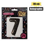 Balloon Helium Foil Holo 7 86CM F-03