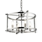 Polished Chrome 4 Light Chandelier