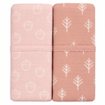 Boys 2 Pack Bamboo Wraps In Pink - Pink Onesize
