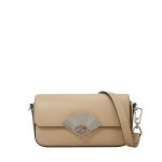 K signature Fan Small Crossbody -sand