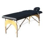 Marbella Portable 2 Part Massage Bed - Black