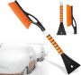 Showvigor 27" Car Snow Brush And Ice Scrapers For Car Windshield 2-IN-1 Detachable Ice Scraper And Brush For Car With Ergonomic Foam Handle Suitable