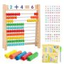 Wooden Abacus For Kids Math Games For Kids 5-7 Abacus Counters Homeschool Counting Toys For 3-5 6-8 Boys Girls Gifts Math Manipulatives Educational Le